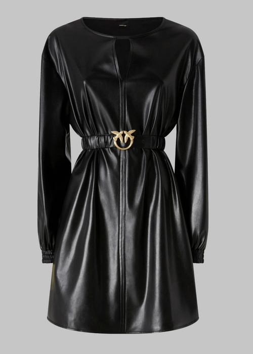 Sfumato abito similpelle soft