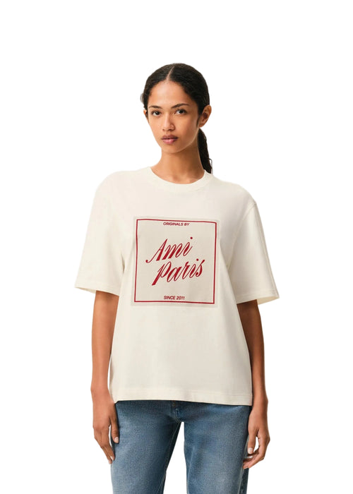 Ami Paris Heritage Print Teeshirt Donna