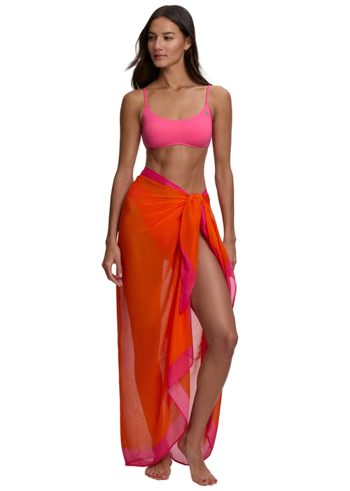 Ralph Lauren Pony Long Pareo Orange Donna