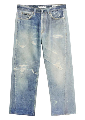 Our Legacy Third Cut Digital Denim Print Donna - 3