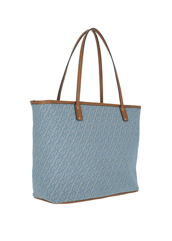 Liujo Borsa Pelle 3 Dusty Blue Donna - 3