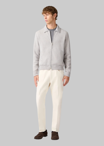 Bomber double in maglia uomo - 3