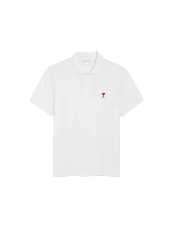 Ami Paris Polo With Red Ami De Coeur Donna - 3