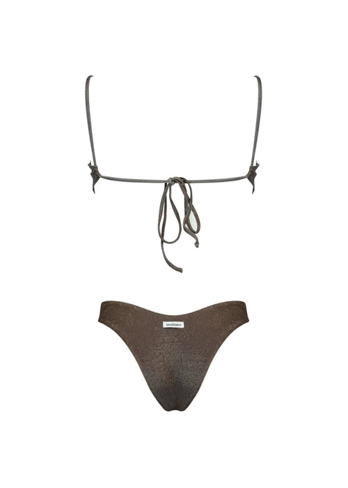 Matine'e Tina Lurex Marrone Donna - 2