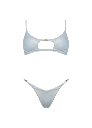 Matine'e Taylor Lycra Lucida Bianco Donna - 4