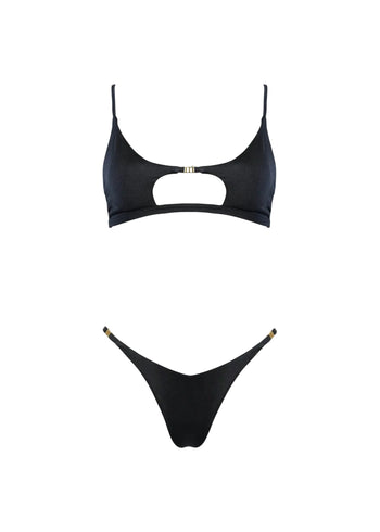 Matine'e Taylor Lycra Lucida Nero Donna - 4
