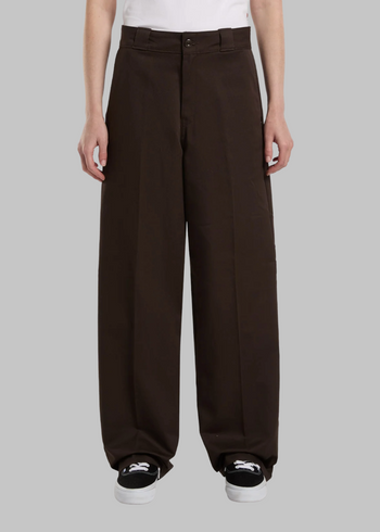 Loose work pant w dark brown - 3