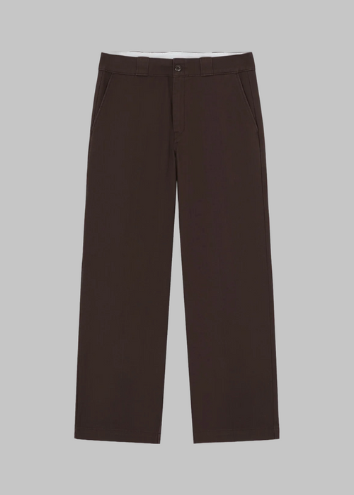 Loose work pant w dark brown