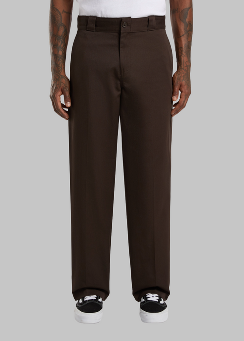 247 loose work pant dark brown - 2