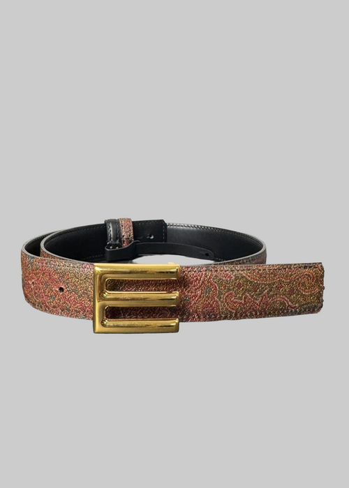 Reversible logo belt arnica