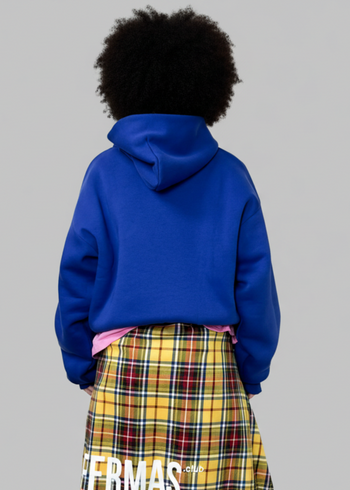 Felpa cotone blu - 4