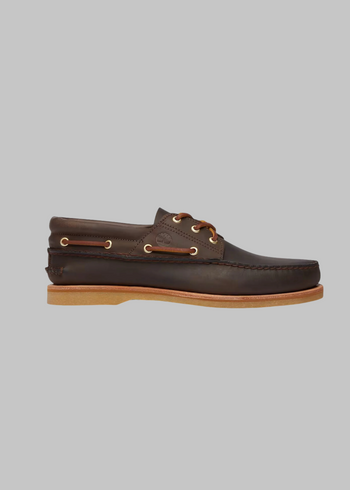 Mocassino in pelle marrone scuro - 3