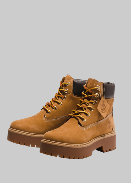 Stone street mid lace up wheat