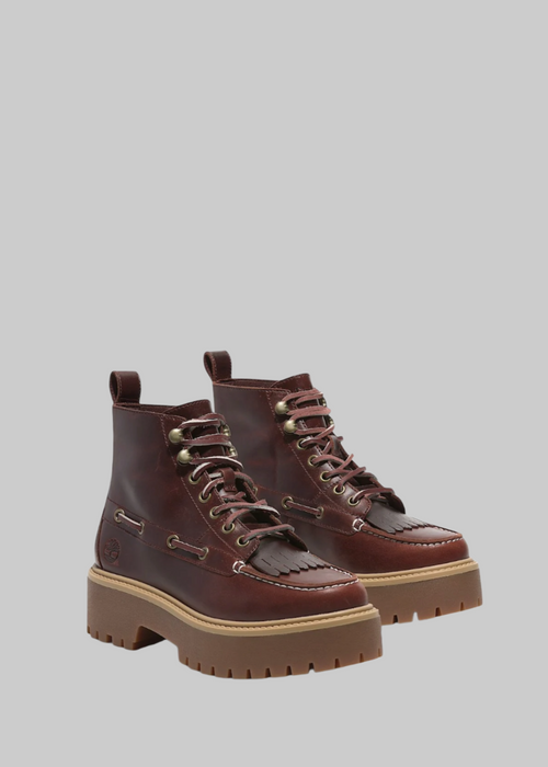 Stone street mid lace up burgun