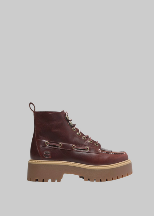 Stone street mid lace up burgun - 2