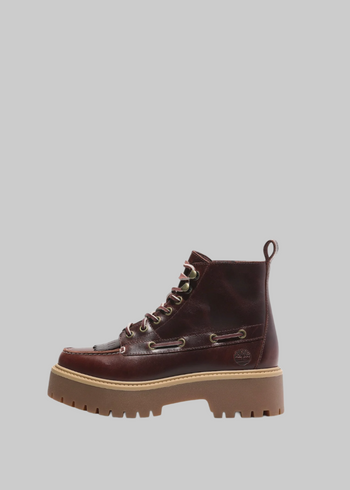 Stone street mid lace up burgun - 3