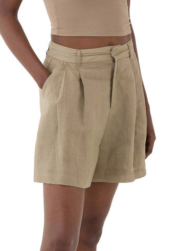 Eleh Pantaloncini Fango Donna - 3
