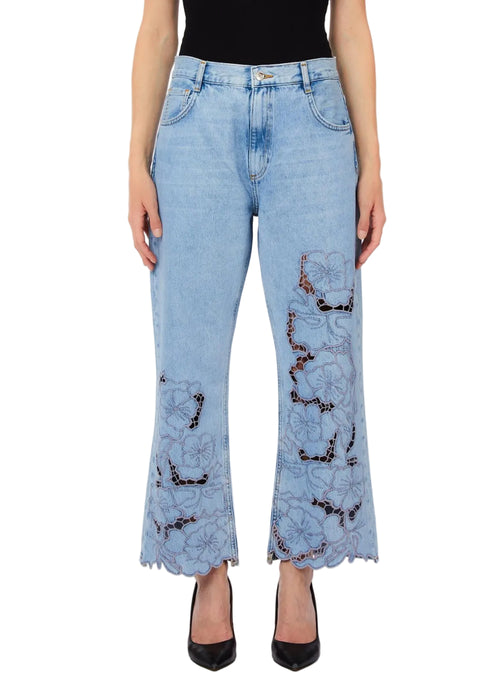 Pant.straight flower - 1