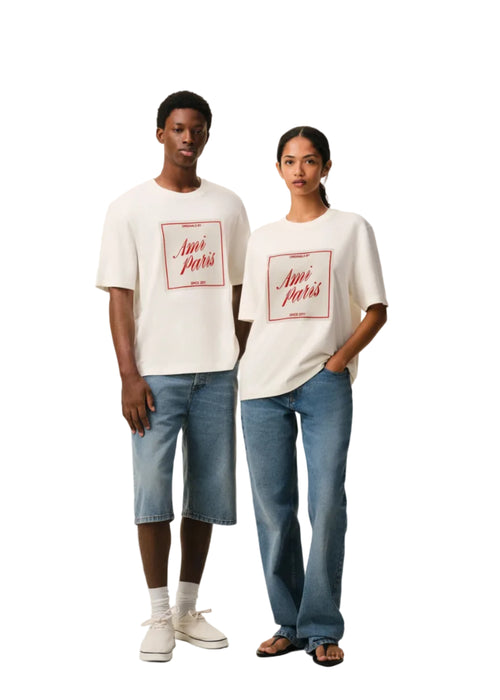 Ami Paris Heritage Print Teeshirt Uomo - 2
