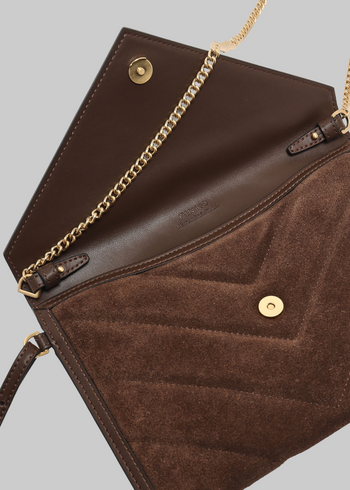 Flat purse handle suede - 3