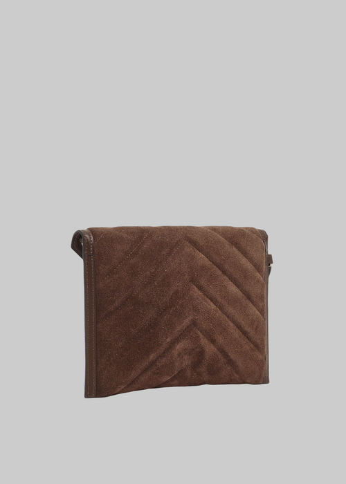 Flat purse handle suede - 2