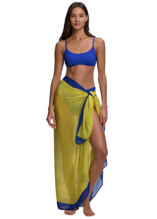 Ralph Lauren Pony Long Pareo Yellow Donna